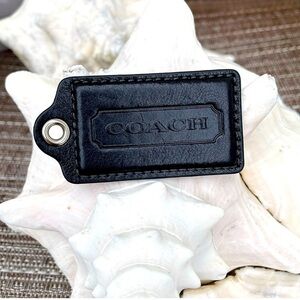 Coach Large Black Hang Tag